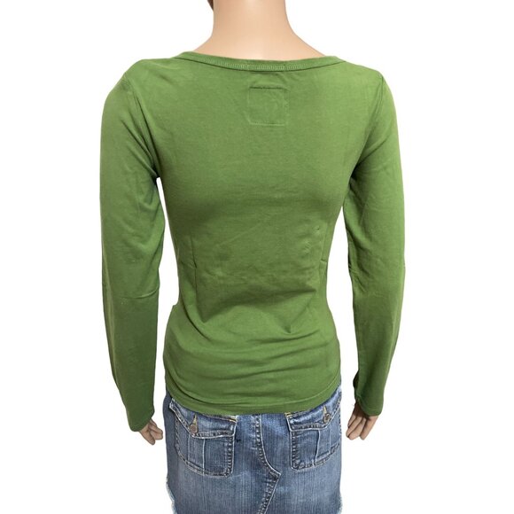 Time Out Green Long Sleeve Shirt Size S - Picture 3 of 3